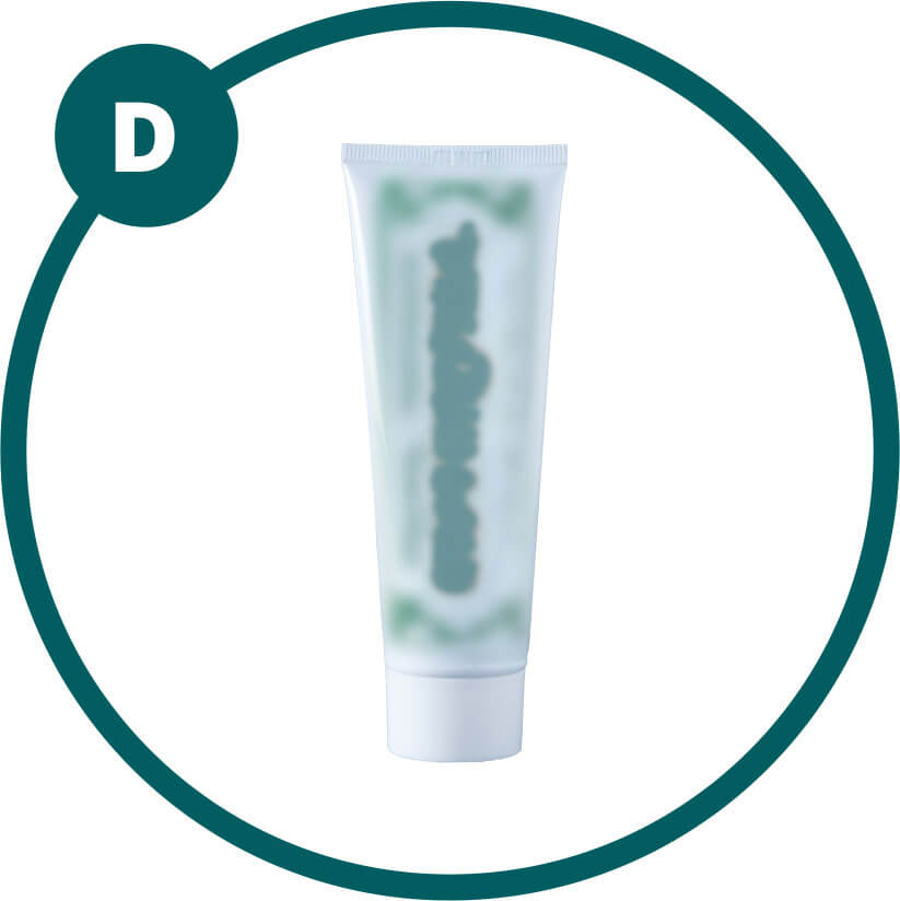 Group B - Herbal formulation toothpaste in circle