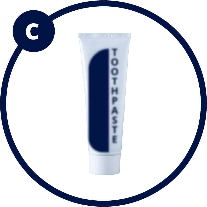 Group C - Standard dentifrice containing fluoride