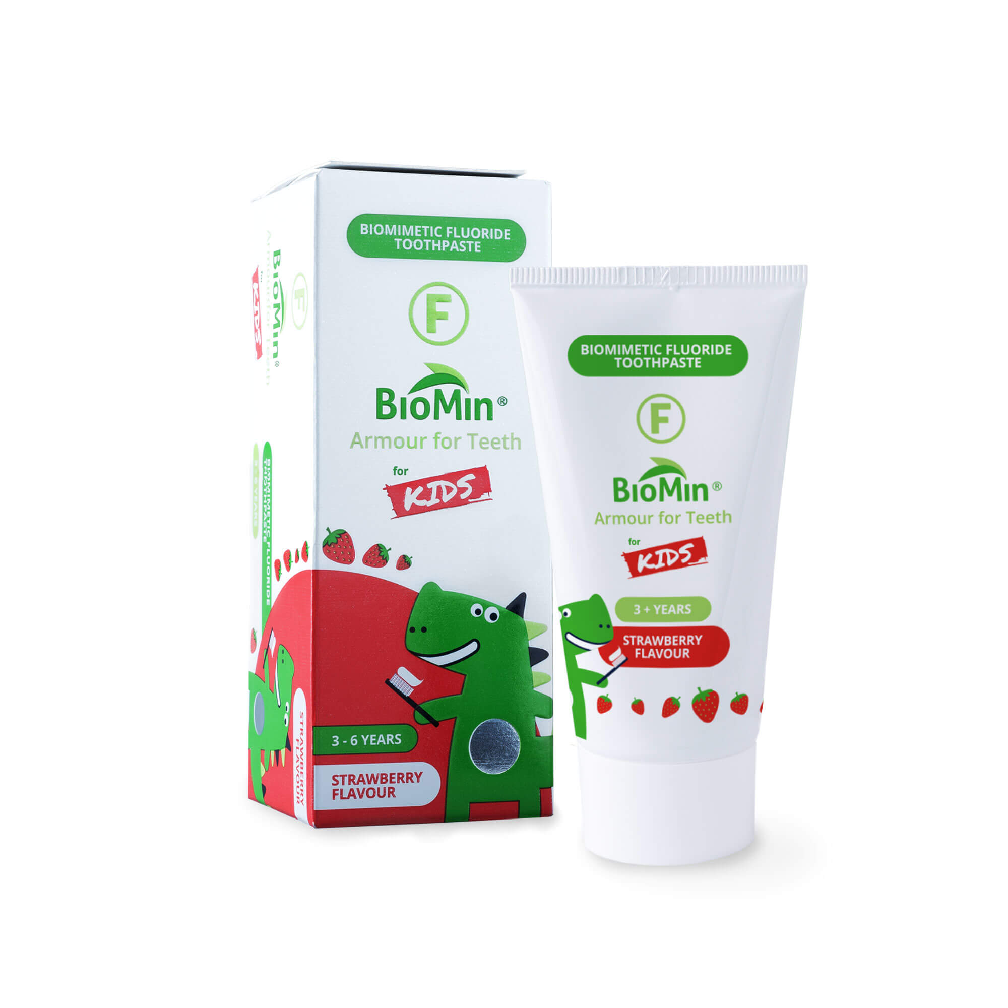 BioMin F for Kids Toothpaste carton and tube